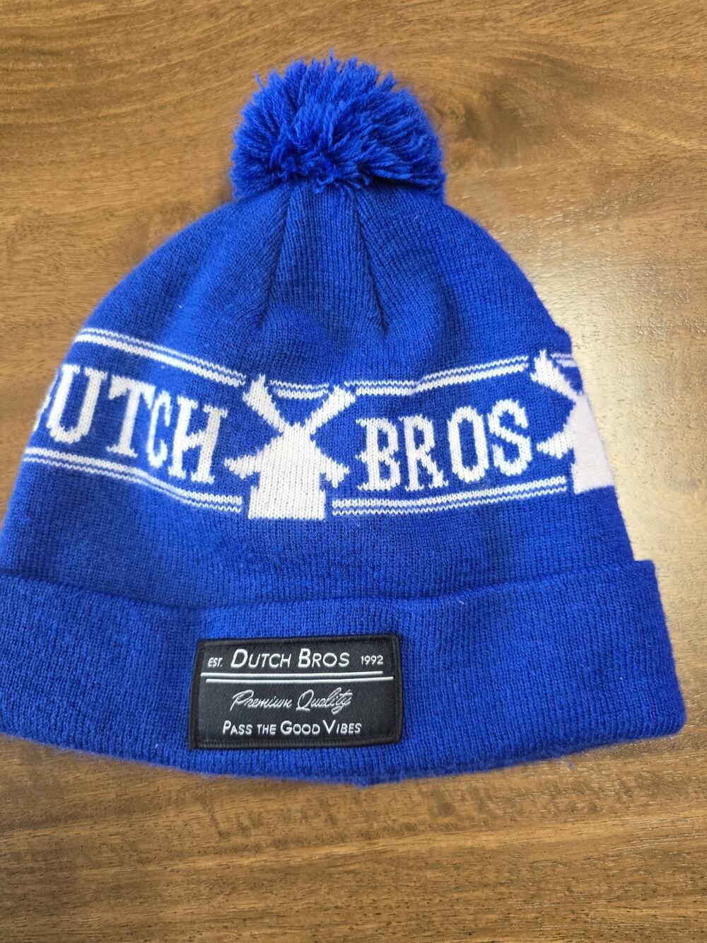 Dutch Bros Knit Beanie Blue Unisex